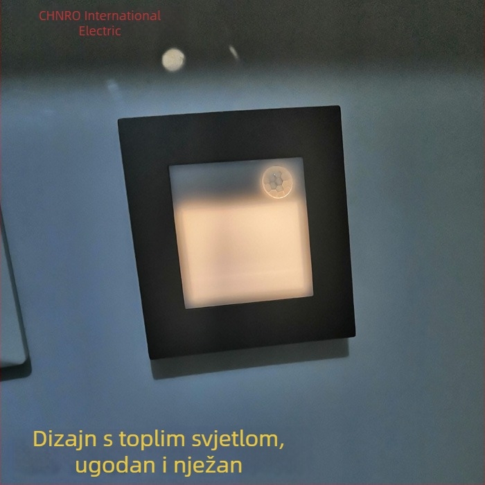 Siva biserna podna lampa s senzorom pokreta, model 86-T, topla svjetlost