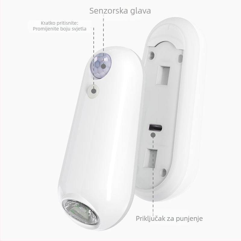 F15 Punjivo noćno svjetlo za WC sa senzorom pokreta i LED
