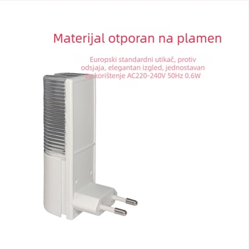 LED noćna lampica sa senzorom svjetla, 220V EU utičnica, otporna na plamen, anti-refleks, moderan geometrijski 3D dizajn