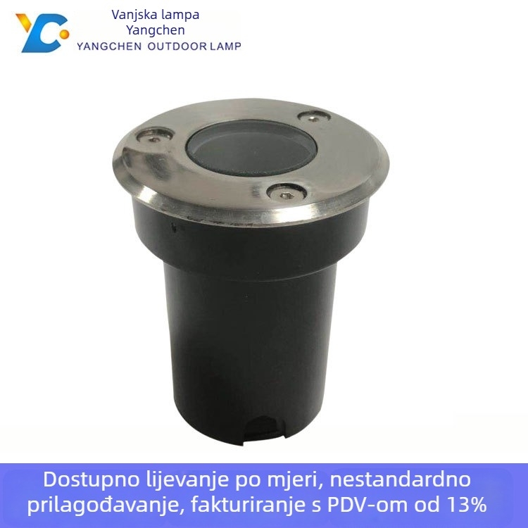 Komplet kućišta za podzemno svjetlo za kvadratne vanjske rasvjete, IP67, lijevano aluminij