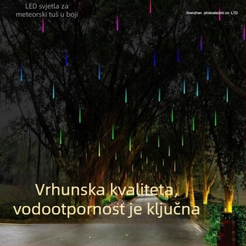 LED svjetla meteorskog kiša za stabla – vanjsko vodootporno dekorativno osvjetljenje dvorišta