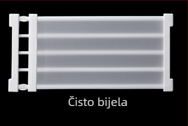 Teleskopski organizator za garderobu i cipele s pregradama, montaža bez bušenja