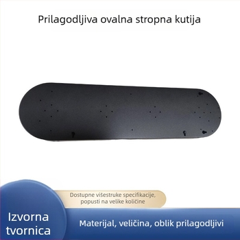Ovalno plafonsko kućište za rasvjetu, metalni panel rasvjete, prilagodljivo oblik i kućište