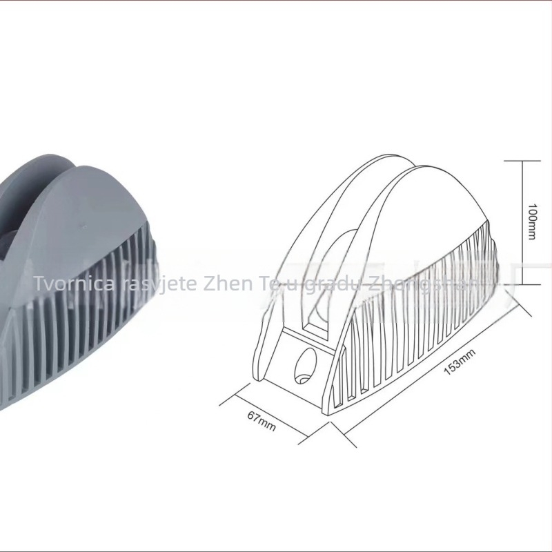 BD056 LED vanjsko zidno svjetlo visoke snage od lijevanog aluminija, vodootporno za mostove, pješačke staze i stepenice, 18 LED, 5000 lm, IP65, Cree LED, 3000K/4500K/6000K, 360° snop, 50.000 sati