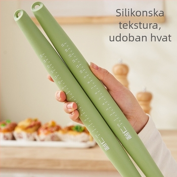GMZ-JC2 silikon rolna Liren s produženim držaša, idealna za tijesto i listove za knedle
