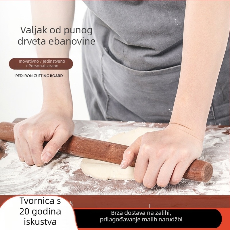 Valjak za tijesto od crnog sandalovog drveta