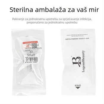 Električni uređaj s mikroiglicama i nadograđenim pametnim čipom za infuziju vodene svjetlosti, 3D/5D tretman ožiljaka od akni, lyofilizirani prah i nano kristalna tehnologija