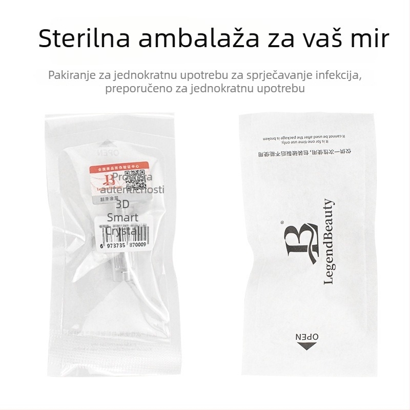 Električni uređaj s mikroiglicama i nadograđenim pametnim čipom za infuziju vodene svjetlosti, 3D/5D tretman ožiljaka od akni, lyofilizirani prah i nano kristalna tehnologija