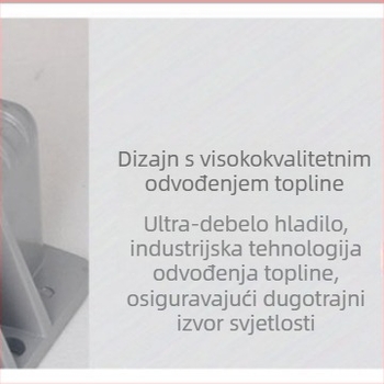 Vanjski mali LED spot, vodootporna kutna svjetiljka za stazu i stepenice, bočno prozirno podno osvjetljenje za hodnik