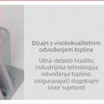Vanjski mali LED spot, vodootporna kutna svjetiljka za stazu i stepenice, bočno prozirno podno osvjetljenje za hodnik