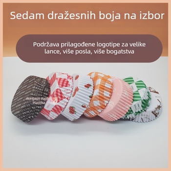 Jednokratni papir za pečenje s premazom, kružno oblikovana lađa, za kruh i kobasice, otporan na masnoće, neljepljiv kraft papir