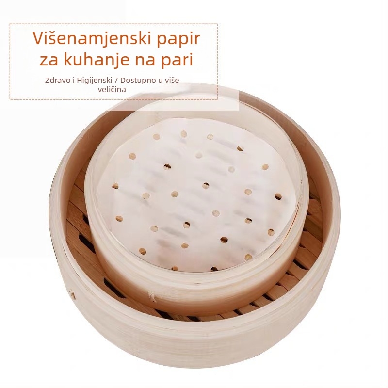Ne lijepljivi papir za parenje i pečenje, masni papir za pečenje, donji papir za posude na paru, 100 listova