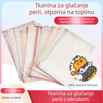 Prozirni papir za glačanje za umjetnost od perli, otporan na visoku temperaturu, papier za prijenos i pečenje, alati za perle