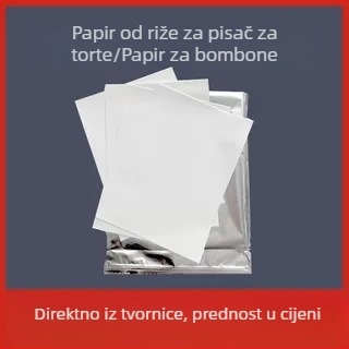 A3 jedilni šećerni papir i ljepljivi rižin papir za tisak torti – listovi fondana za fotografije torti
