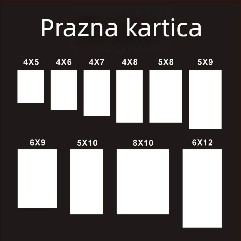 Čvrst bijeli karton za učenje slova i riječi – DIY grafiti, ručno oslikana razglednica i čestitka, 300 g