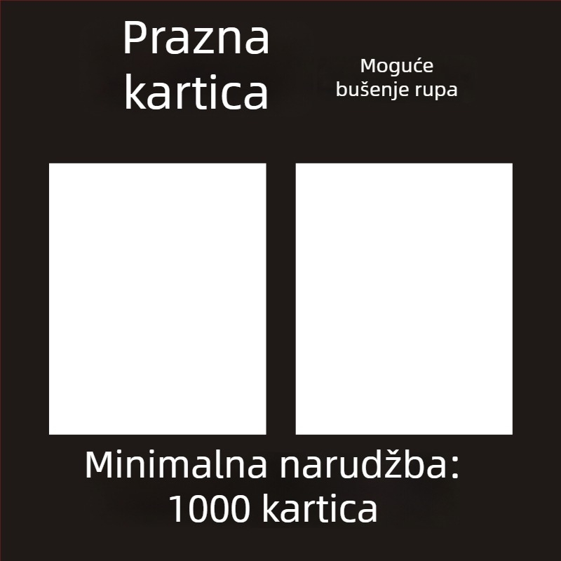 Čvrst bijeli karton za učenje slova i riječi – DIY grafiti, ručno oslikana razglednica i čestitka, 300 g