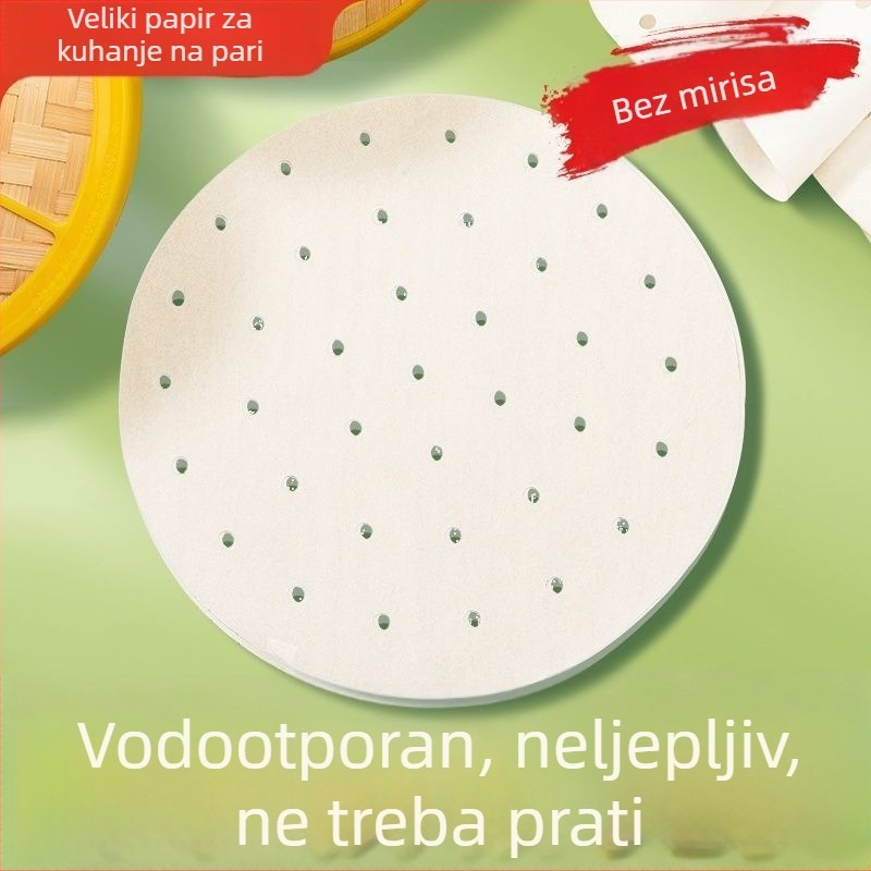 Jednokratni papir za paru s otvorima, neprijanjajući, otporan na visoke temperature, papir za pečenje