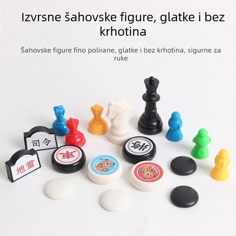 Višestruka sklopiva prijenosna ploča za Go, Gomoku i Flying Chess — obiteljska interaktivna stolna igra