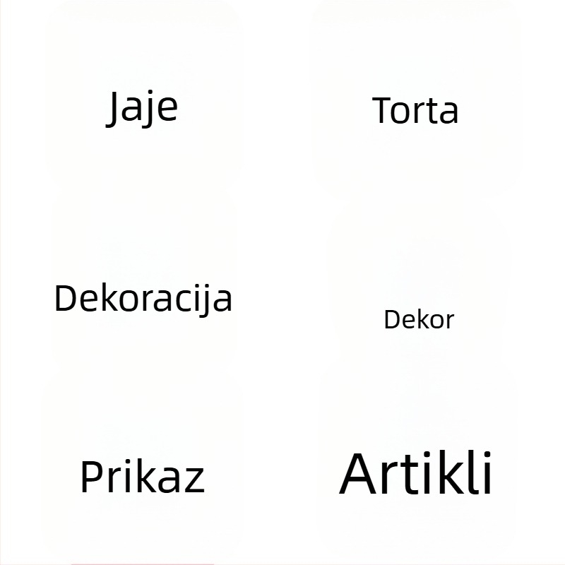 Dekorativne naljepnice od wafer papira za tortu s četiri boje ispisa, za crvenu tortu i kutiju za izvlačenje
