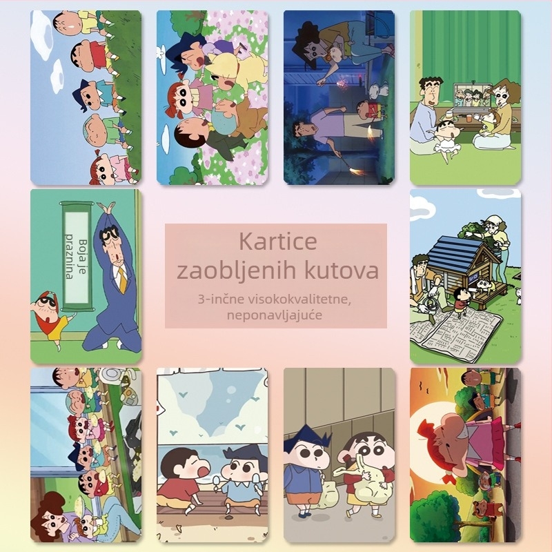 Slatka Shin-Chan LOMO kartica — lijep značnik stranice i poštanska kartica za dekoraciju sobe