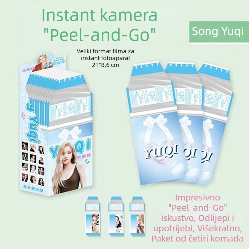 Polaroid kartica s uklonjivom fotografijom, japanski stil, poklon za prijateljice