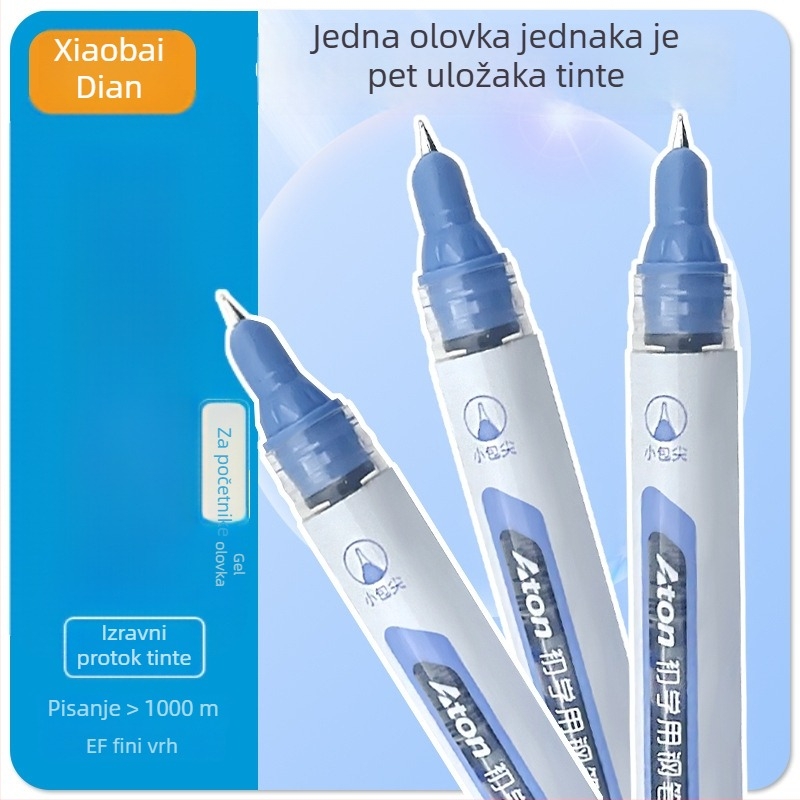 F2 naliv pero s direktnim sustavom mastila, velik kapacitet, EF vrh, studentsko pero, pisanje do 1000 m, bez zamjene cartridge