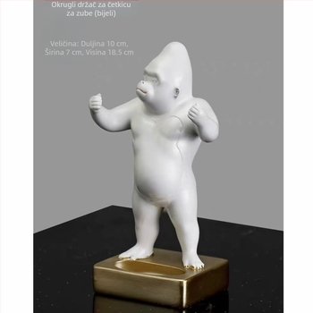 Kreativna figura gorile – držač za olovke, držač za ključeve i držač za četkicu za zube, dekorativni predmet za stol