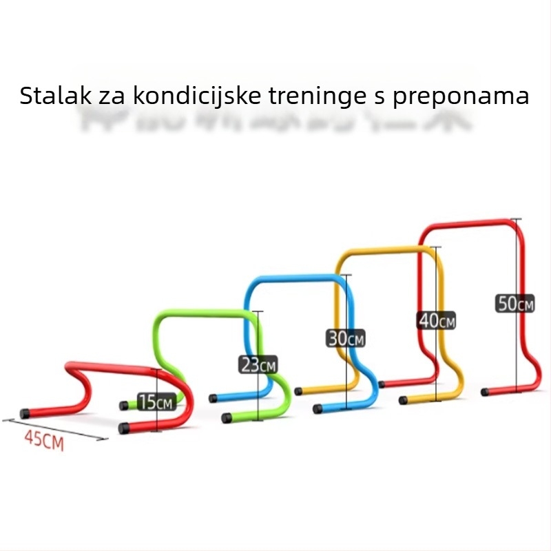 PVC oprema za nogometnu trening s preprekama i šipkama za agilnost i trčanje