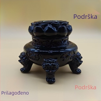 Smolna baza kristalne kugle, kadionik s lotosom, sferni držač za pohranu, dekor ured i dnevni boravak