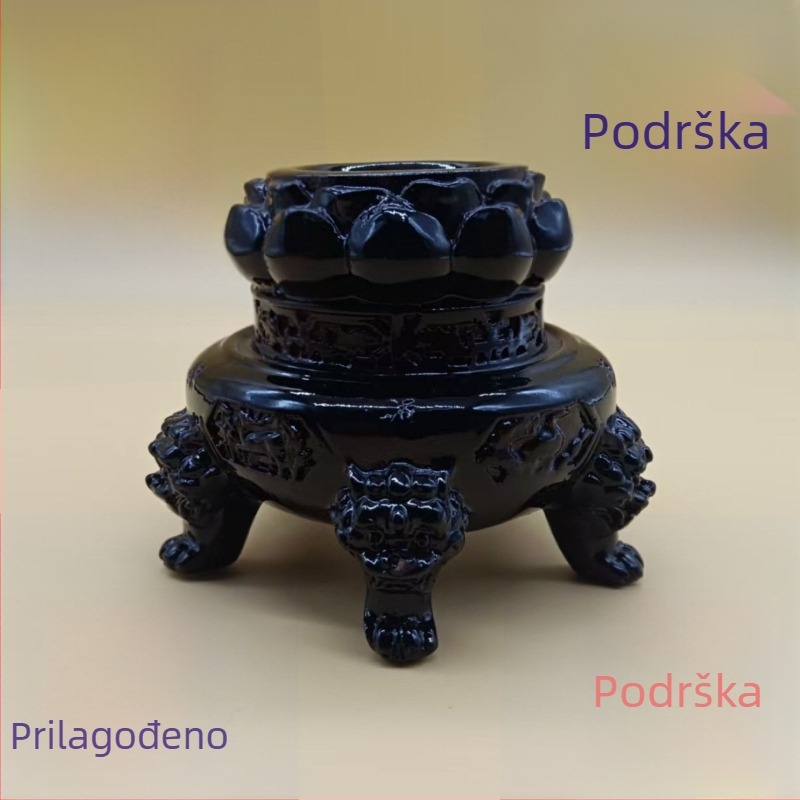 Smolna baza kristalne kugle, kadionik s lotosom, sferni držač za pohranu, dekor ured i dnevni boravak