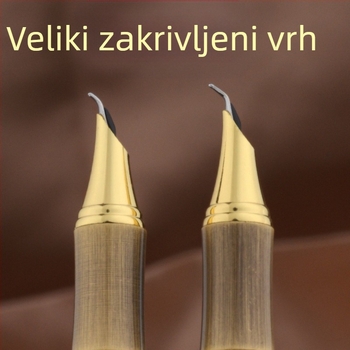 Brončano brušeno metalno džepno pero za odrasle i učenike, vrhunske kvalitete, graviranje potpisa