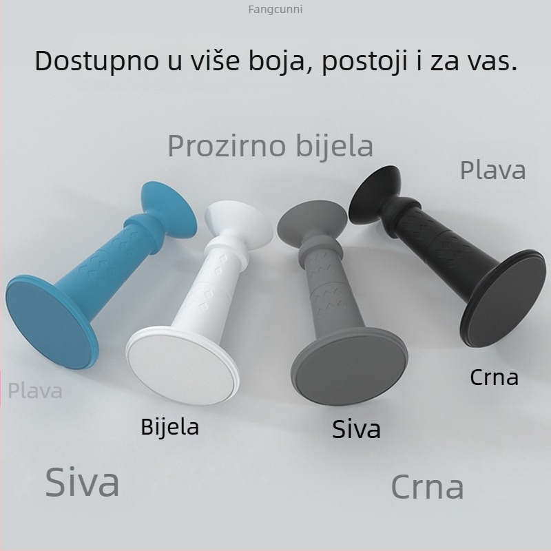 Silikonski vrata stopper s jakim ljepilom, bez bušenja, usisna čašica protiv kolizije za vrata kupaonice i kuhinje