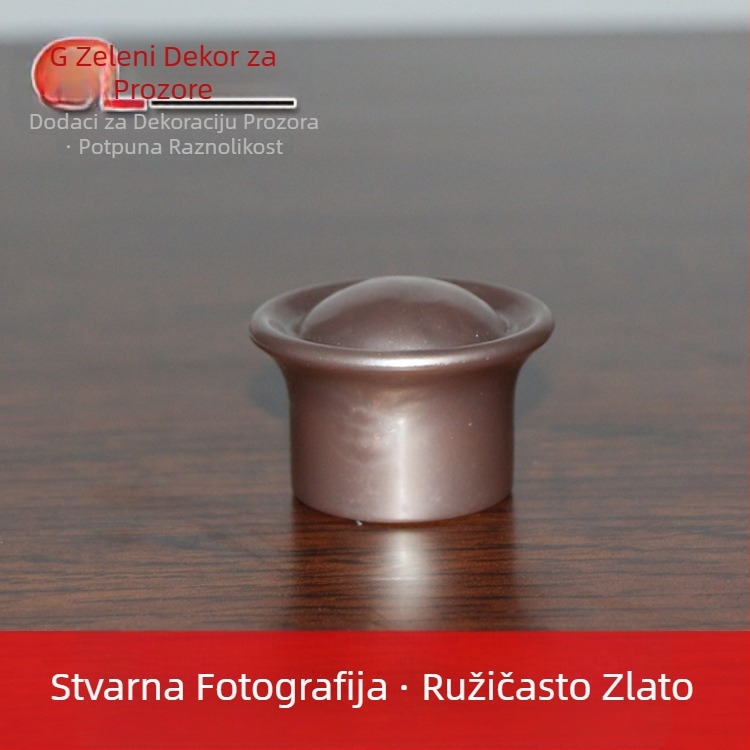 Dekorativna završna kapica za rimski štap zavjese, mali čep, šestolistni nosač, materijal od smole