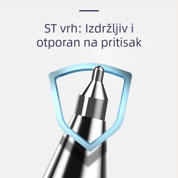 Deli SA575 gel pero, 0,5 mm, crna, s gumiranim držačem za glatko pisanje