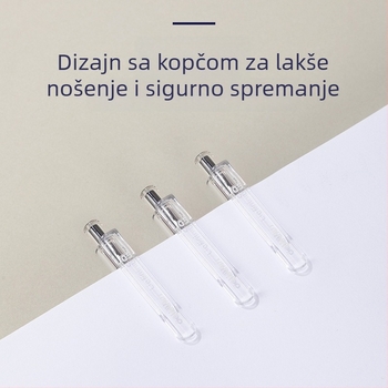 Deli SA575 gel pero, 0,5 mm, crna, s gumiranim držačem za glatko pisanje