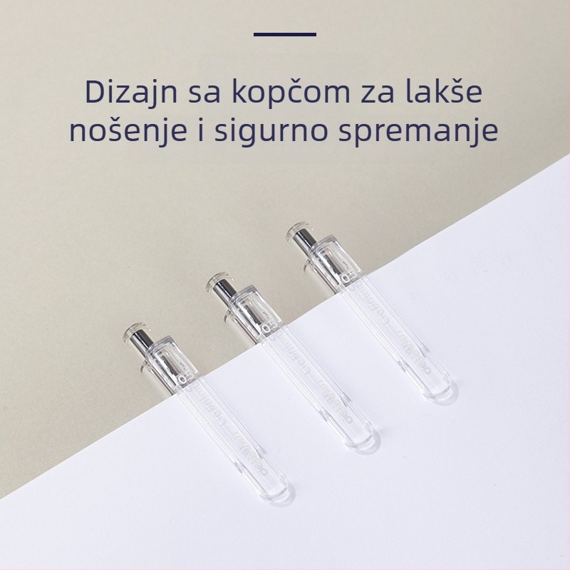 Deli SA575 gel pero, 0,5 mm, crna, s gumiranim držačem za glatko pisanje
