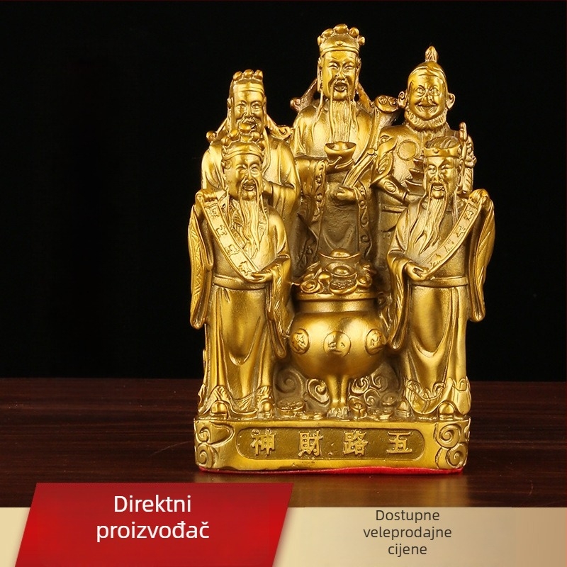 Mesing statua Boga bogatstva s pet puta i velika Budina statua, rogom obilja – dar za otvaranje tvrtke