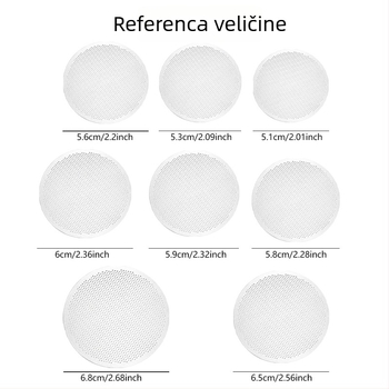 Set od 2 metalnih filtera za moka lonac, veličine 56/59/61/65/68 mm, za ručno kuhanje kave, s filtr papirima