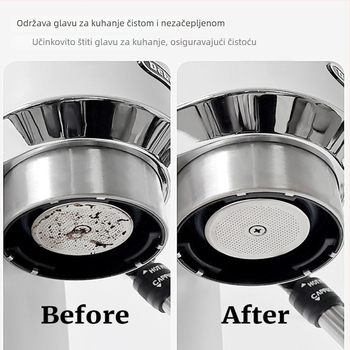 Set od 2 metalnih filtera za moka lonac, veličine 56/59/61/65/68 mm, za ručno kuhanje kave, s filtr papirima