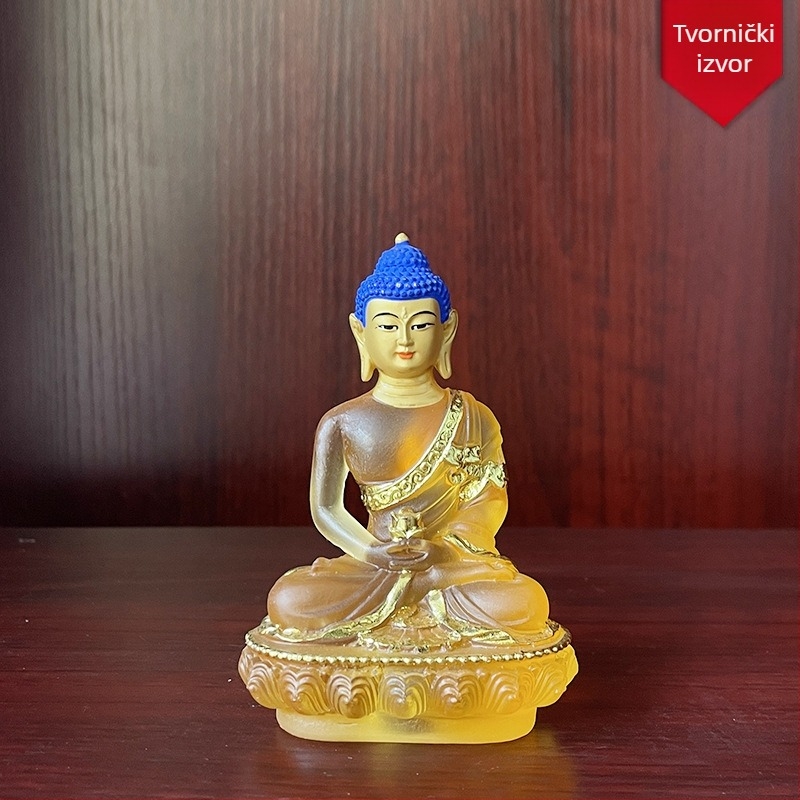 Statua Amitabha Buda od smole sa glaziranim završetkom za kućni oltar