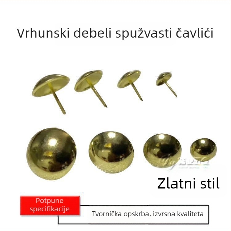 Kugličaste čavle za tapeciranje kauča, ugljikovo čelik