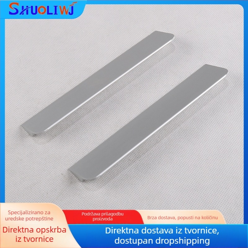 Shuoli moderno mat crne kuhinjske vrata od aluminijske legure sa skrivenom ručkom