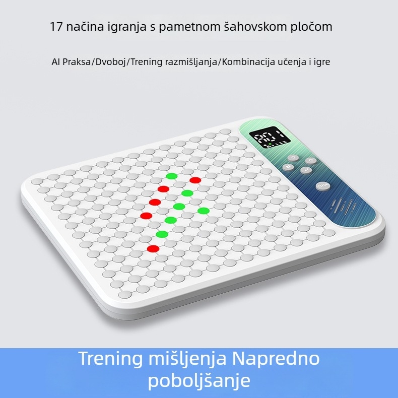 AI-pokretna 17-in-1 višenamjenska elektronička ploča za šah Gomoku, Go i Tic-Tac-Toe – edukativna igračka za djecu