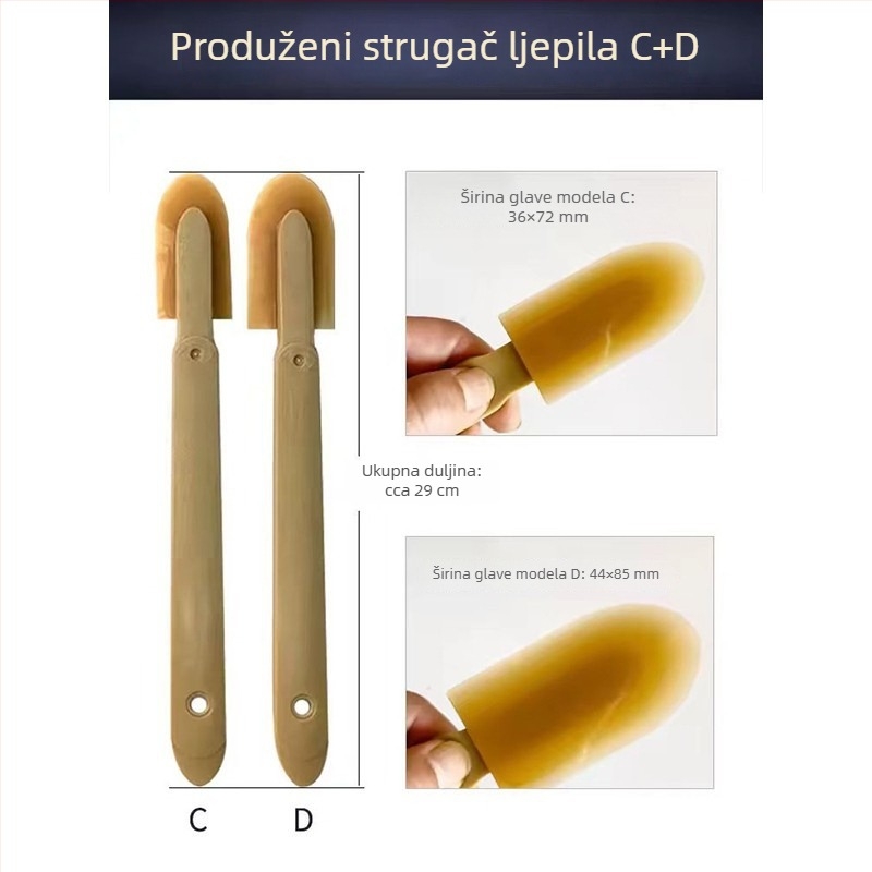 Višefunkcionalni produživi scraper za staklena ljepila i strukturna ljepila — profesionalni alat za uklanjanje ljepila, zaptivanje i završavanje spojeva
