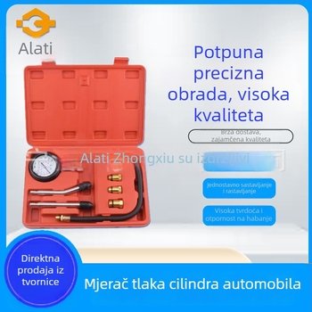 Manometar tlaka cilindra i tlaka injekcije goriva, alat za motor, auto održavanje, raspon 0–300 psi