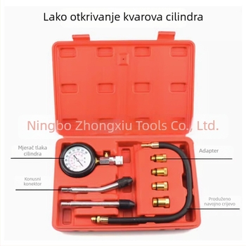 Manometar tlaka cilindra i tlaka injekcije goriva, alat za motor, auto održavanje, raspon 0–300 psi