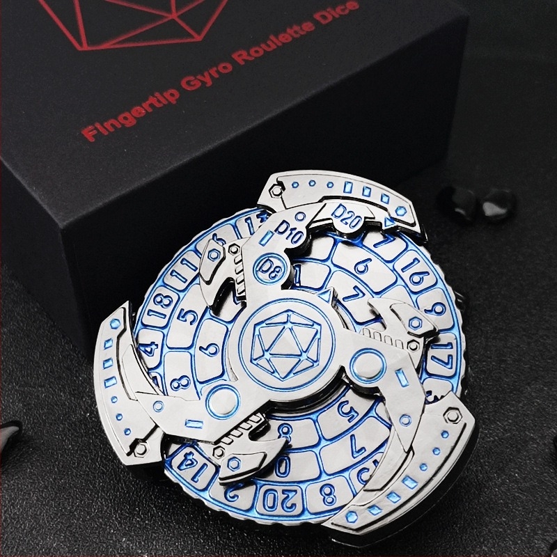 Mehaničke metalne rotirajuće kocke s metalnim diskom za Dungeons & Dragons i Cthulhu stolne igre