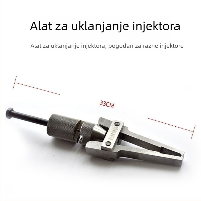 Višenamjenski alat za demontažu injektora goriva, s kliznim izvlačivačem i držačem klipse