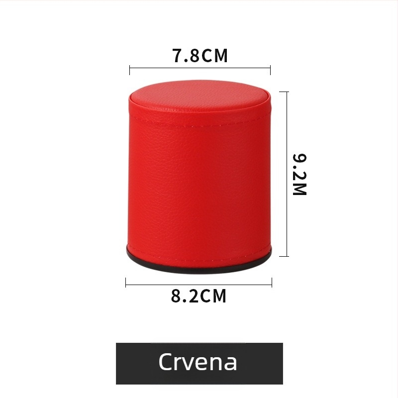 Čaša za kockice s teksturom Lychee i kožnim izgledom, za bar/KTV, okrugla, mogućnost tiskanja logotipa