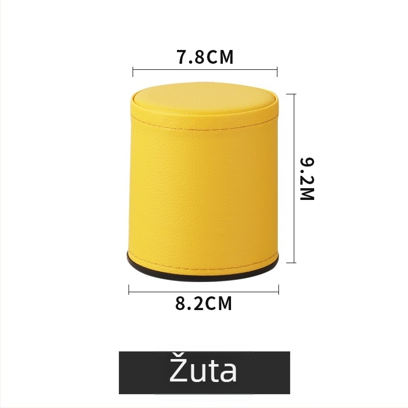 Čaša za kockice s teksturom Lychee i kožnim izgledom, za bar/KTV, okrugla, mogućnost tiskanja logotipa
